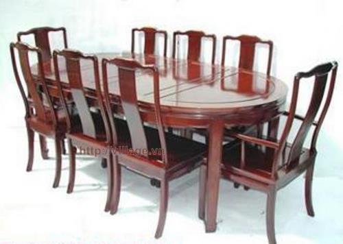 Đồ gỗ đồng kỵ: bộ bàn ăn loại lớn