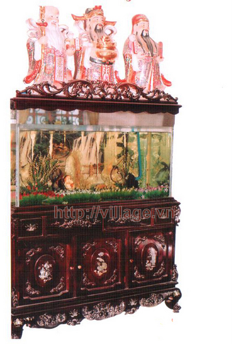 Kệ cá cảnh khảm trai