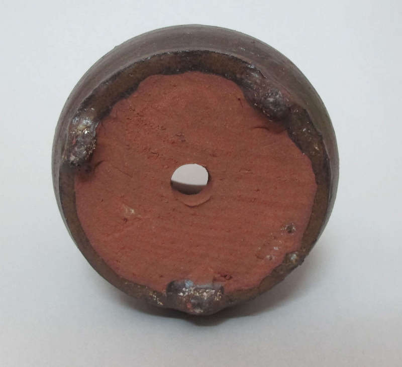 Chậu cây cảnh trụ tròn, miệng cách điệu - gốm Phù Lãng