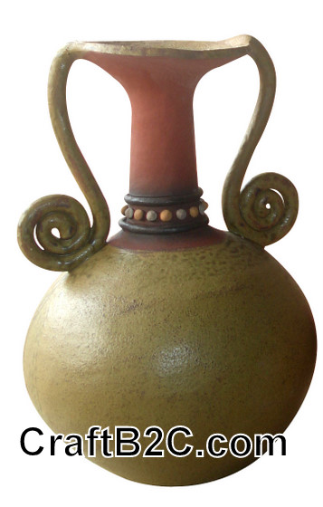 Lọ gốm quai móc trang trí Phù Lãng