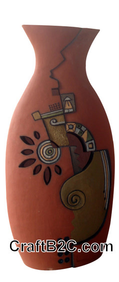 Lọ gốm trang trí trừu tượng