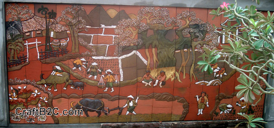 Tranh cảnh cày cấy ở đồng quê