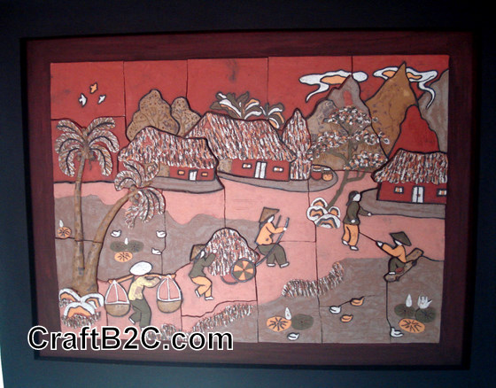 Tranh cảnh lao động ở nông thôn