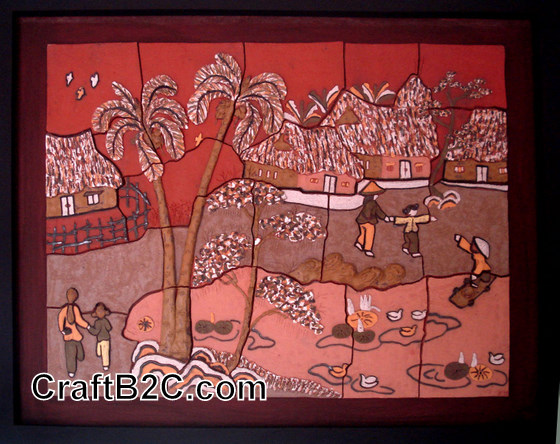 Tranh cảnh nông thôn miền Bắc