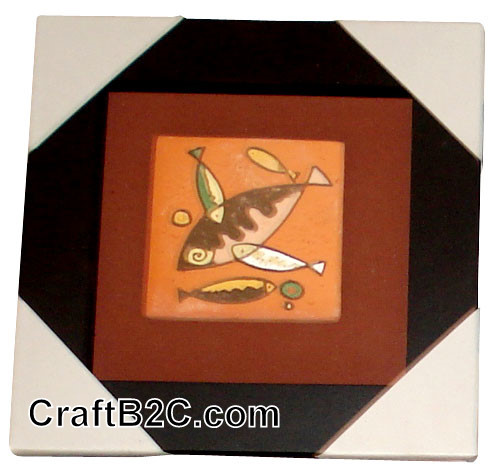 Tranh gốm: Hò hẹn