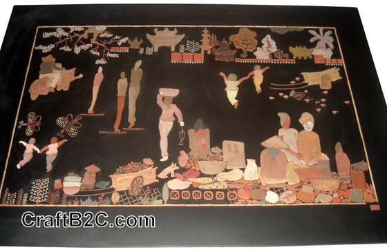 Tranh gốm: Hoạt động trên phố