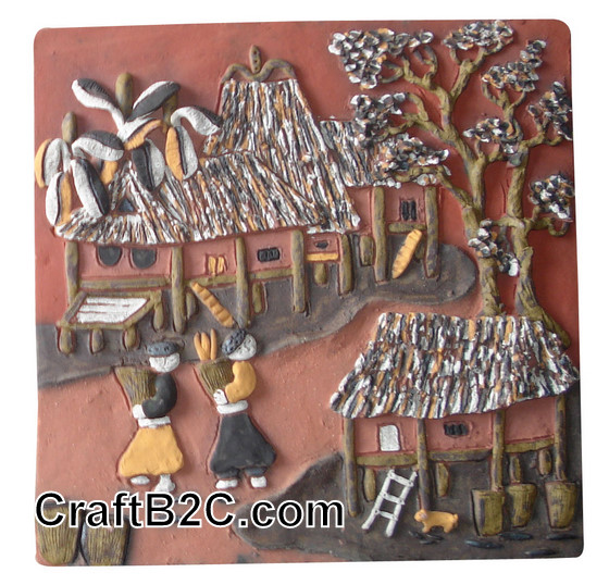 Tranh gốm Miền sơn cước