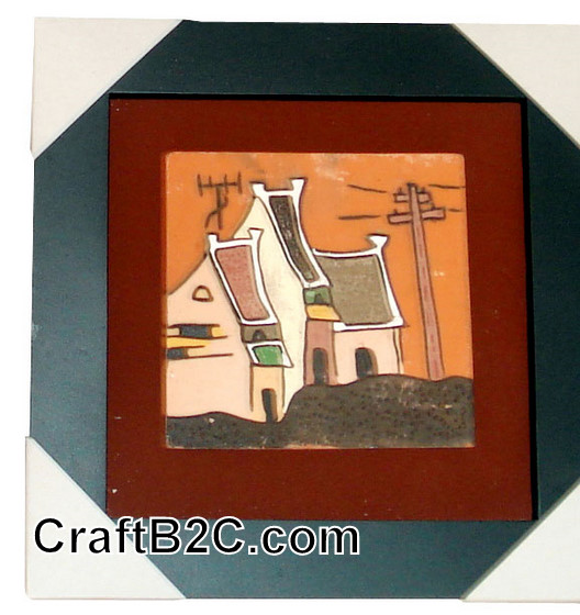 Tranh Phố Mới - Gốm Phù Lãng