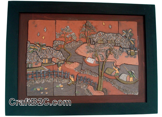 Tranh phong cảnh miền sông nước