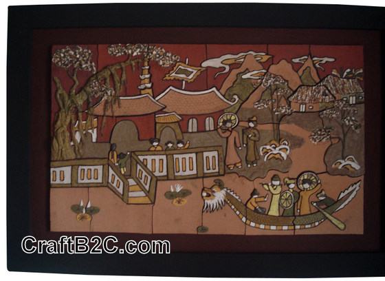 Tranh Quan họ giao duyên