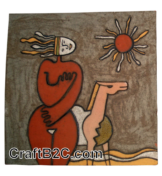 Tranh Thiếu nữ trên Sa mạc