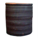 Bộ ba chậu hoa gốm hình trụ