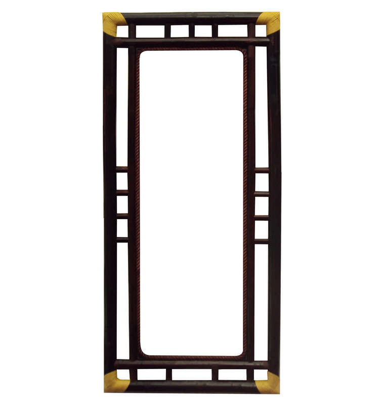 Bộ tranh Tứ Quý - Tùng, Cúc, Trúc, Mai - khung tre tai kép