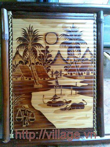 Tranh thiên nhiên làng quê